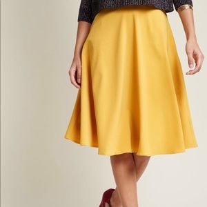 ModCloth Just This Sway Midi Skirt